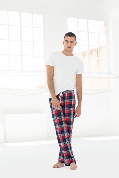 Pantalon homme à motif tartan