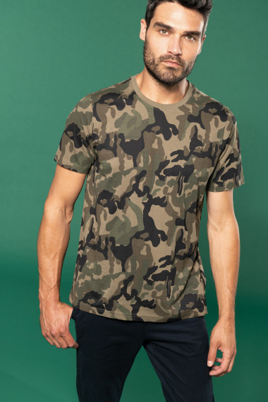 T-shirt camo manches...