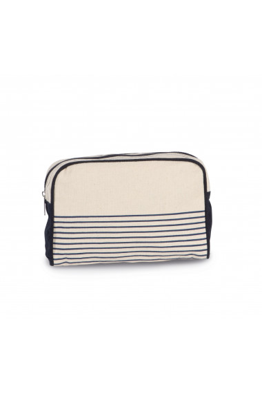 Trousse de toilette en coton canvas - style marin