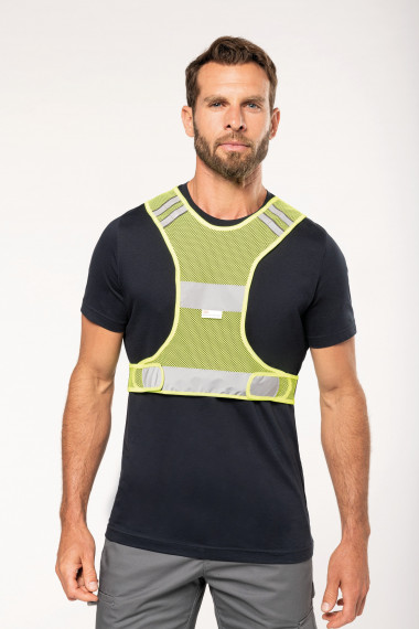 Gilet en filet fluorescent