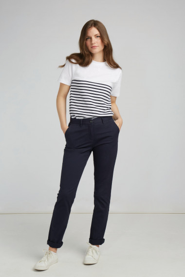 Pantalon Chino Stretch Femme