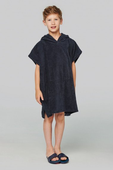 Poncho éponge à capuche enfant