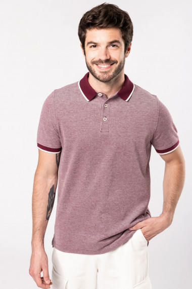 Polo bicolore homme