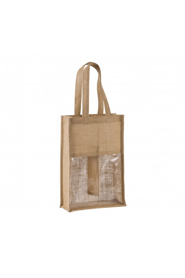 Sac porte-bouteilles en jute