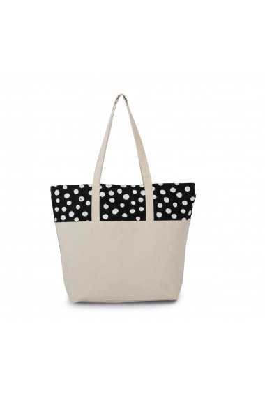 Sac shopping motif pois