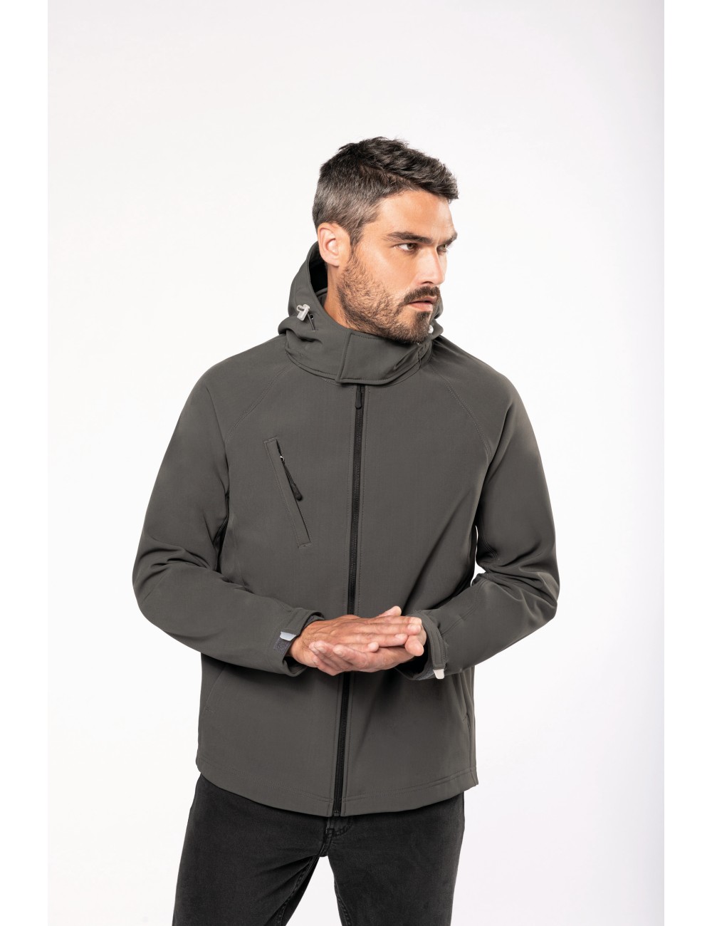 Veste softshell à capuche amovible homme