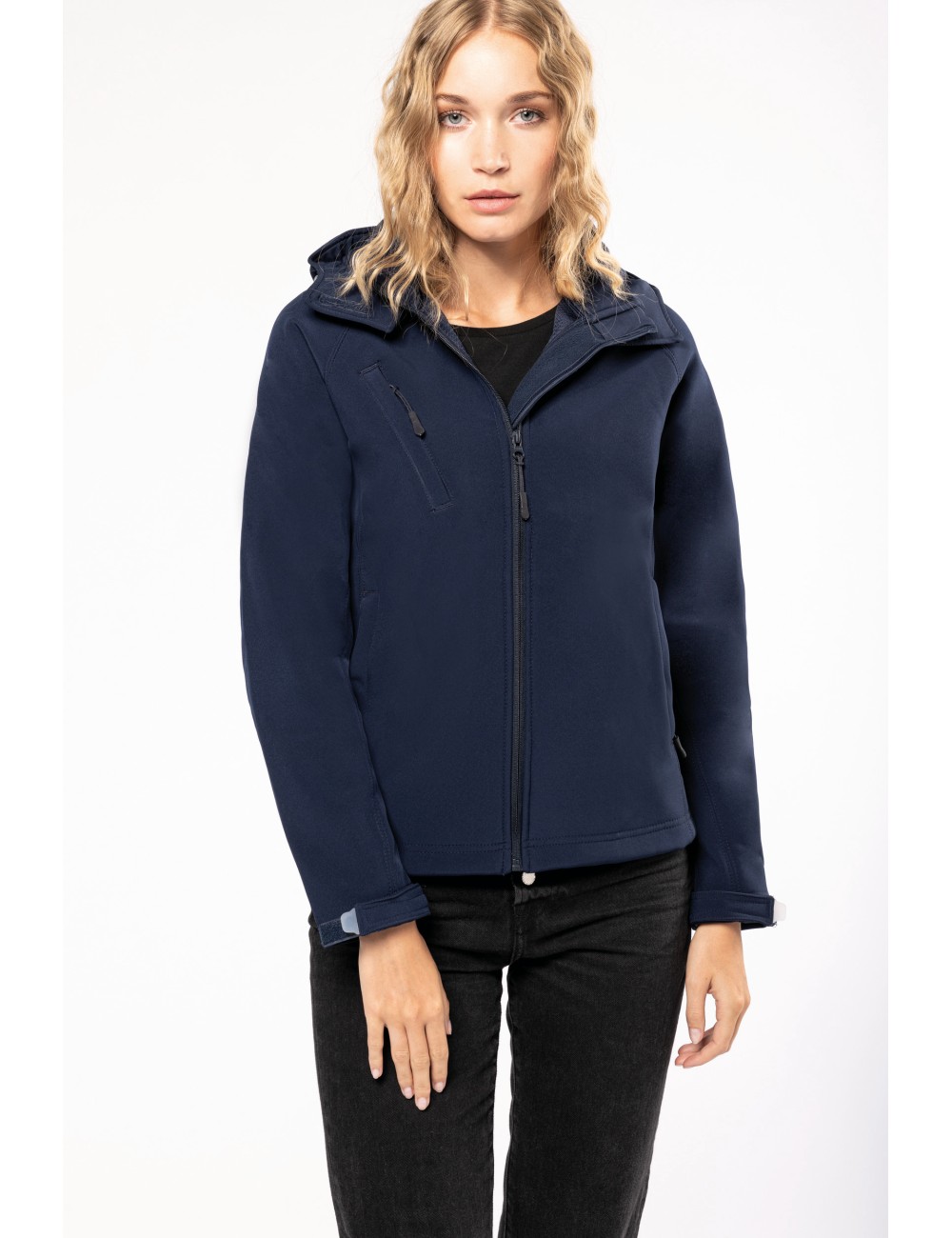 Veste softshell à capuche amovible femme