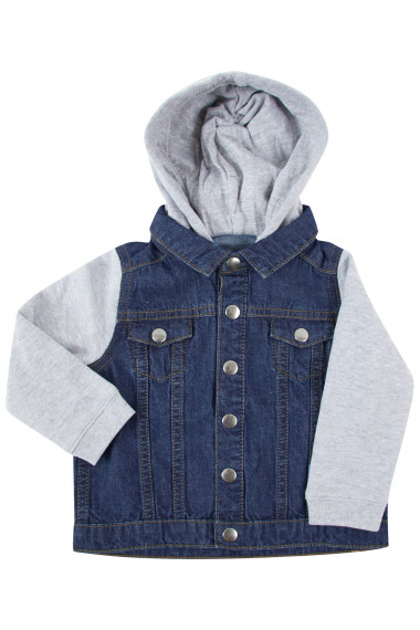 Veste en jean à capuche enfant