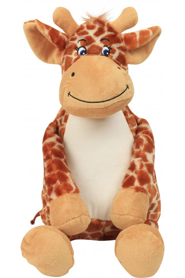 Peluche zippée Giraffe