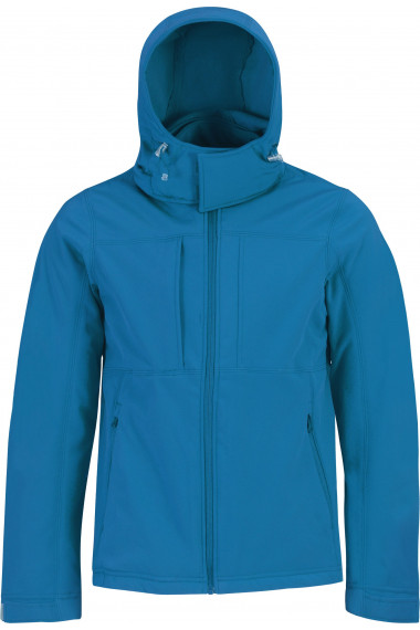 VESTE SOFTSHELL CAPUCHE HOMME