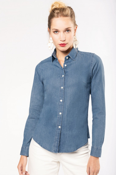 Chemise denim femme