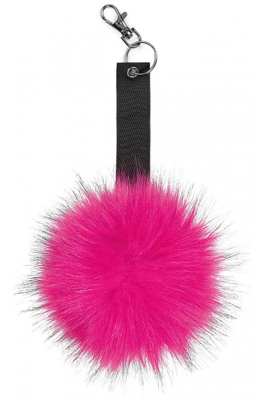 Porte-clés pompon en fausse...