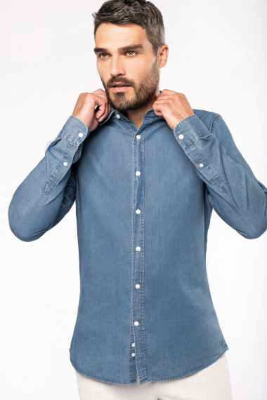 Chemise denim homme