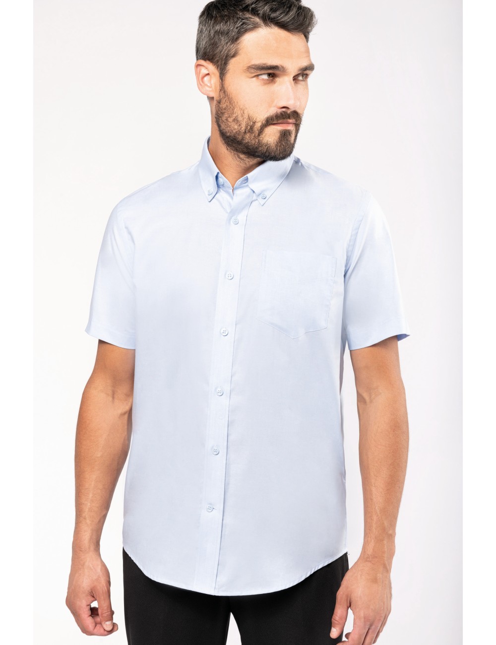 Chemise oxford manches courtes