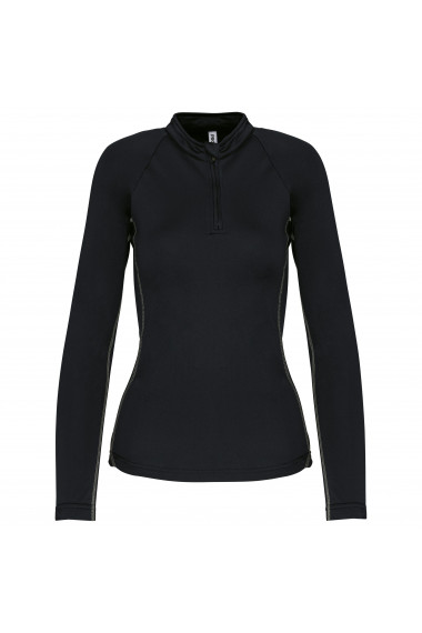 Sweat de running 1/4 zip femme