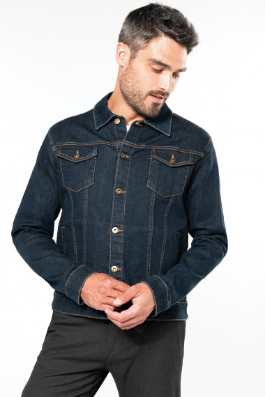 Blouson denim non doublé homme