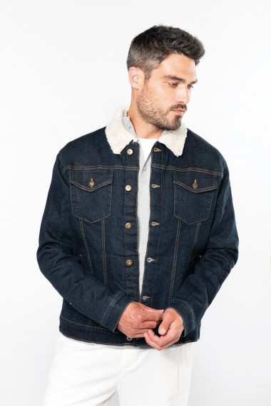 Veste denim doublée sherpa...