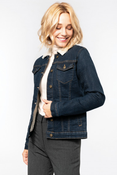 Veste denim doublée sherpa...