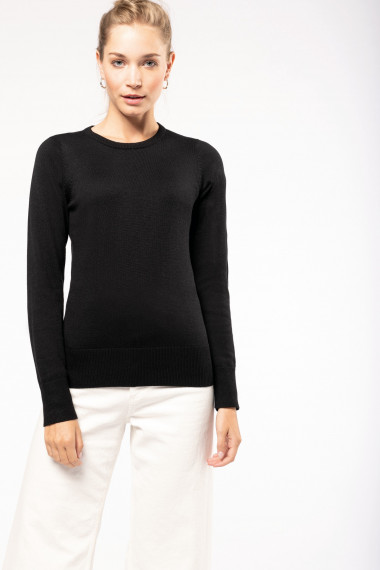 Pull col rond femme