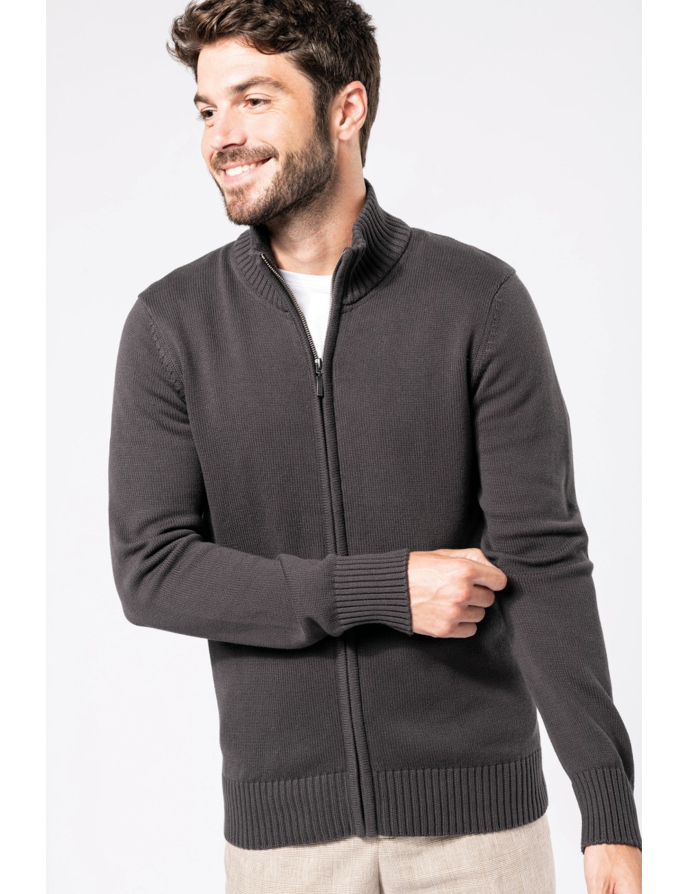 Cardigan zippé