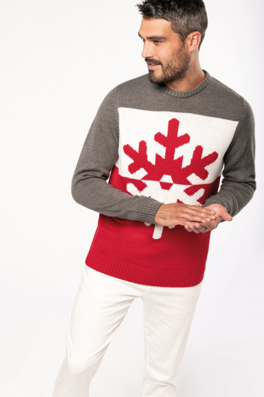 Pullover de Noël motif flocon