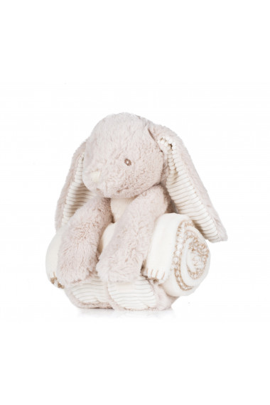 Peluche Lapin & couverture